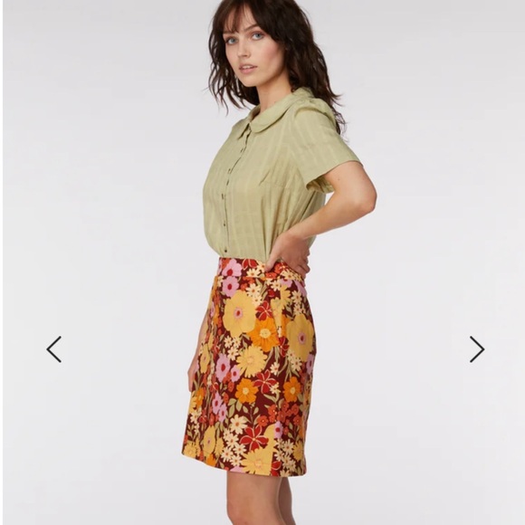 PRINCESS HIGHWAY “Gina” Linen Blend Skirt - Picture 3 of 14